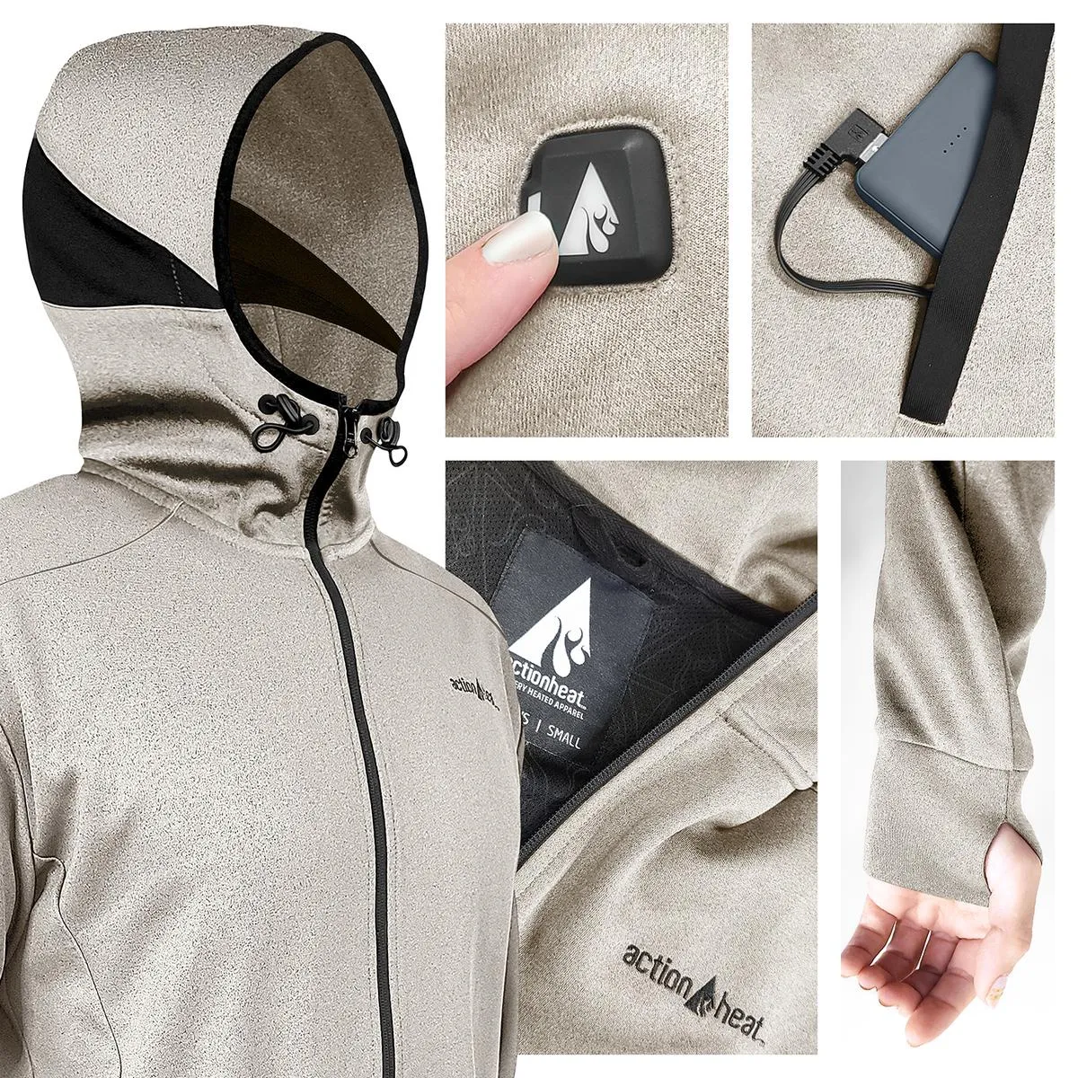 ActionHeat 5V Men's Slim Fit Battery Heated Hoodie