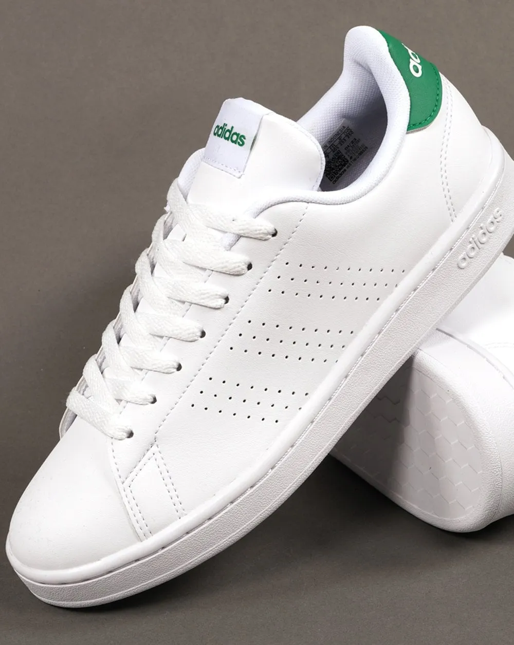 Adidas Advantage Trainers White Green