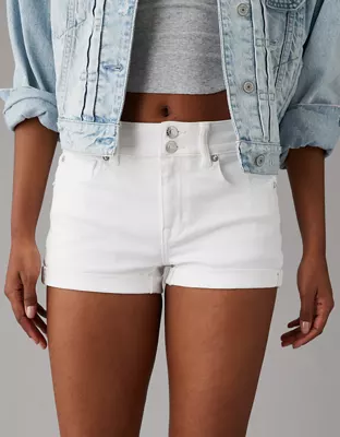 AE Next Level High-Waisted Denim Short Short-