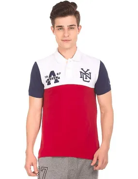 Aeropostale Colour Block Pique Polo Shirt