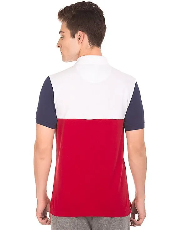 Aeropostale Colour Block Pique Polo Shirt