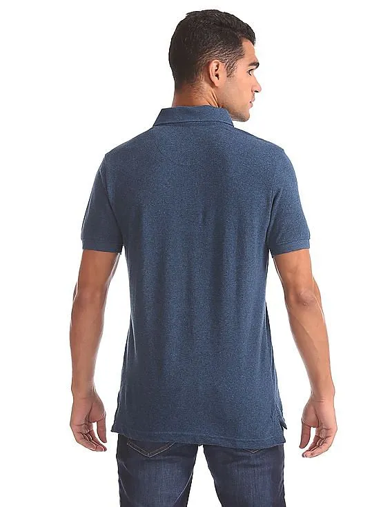 Aeropostale Regular Fit Heathered Polo Shirt