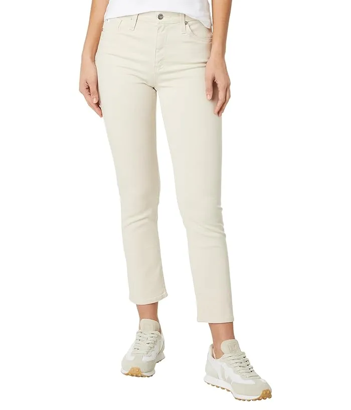 AG Jeans Mari High Rise Slim Straight Crop in Opal Stone