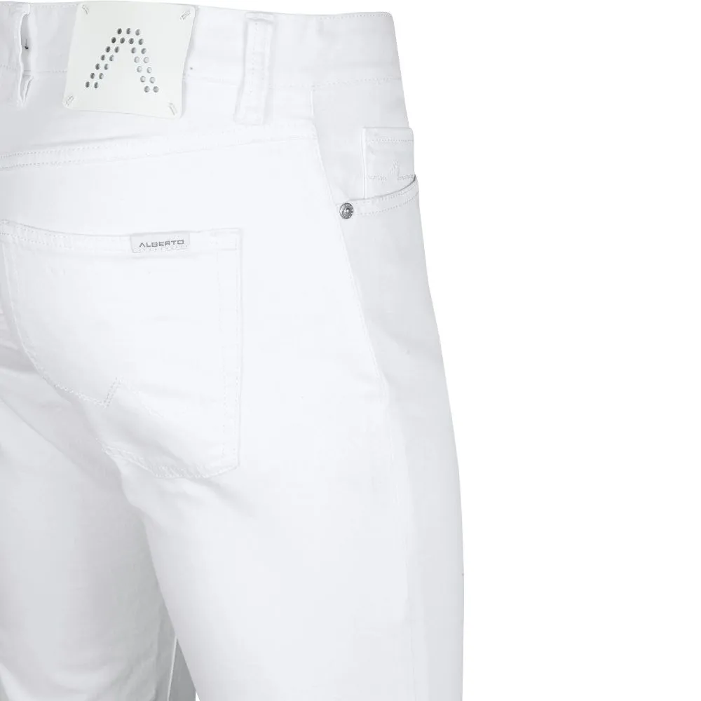 Alberto Modern Fit White Jeans | Menswear Online