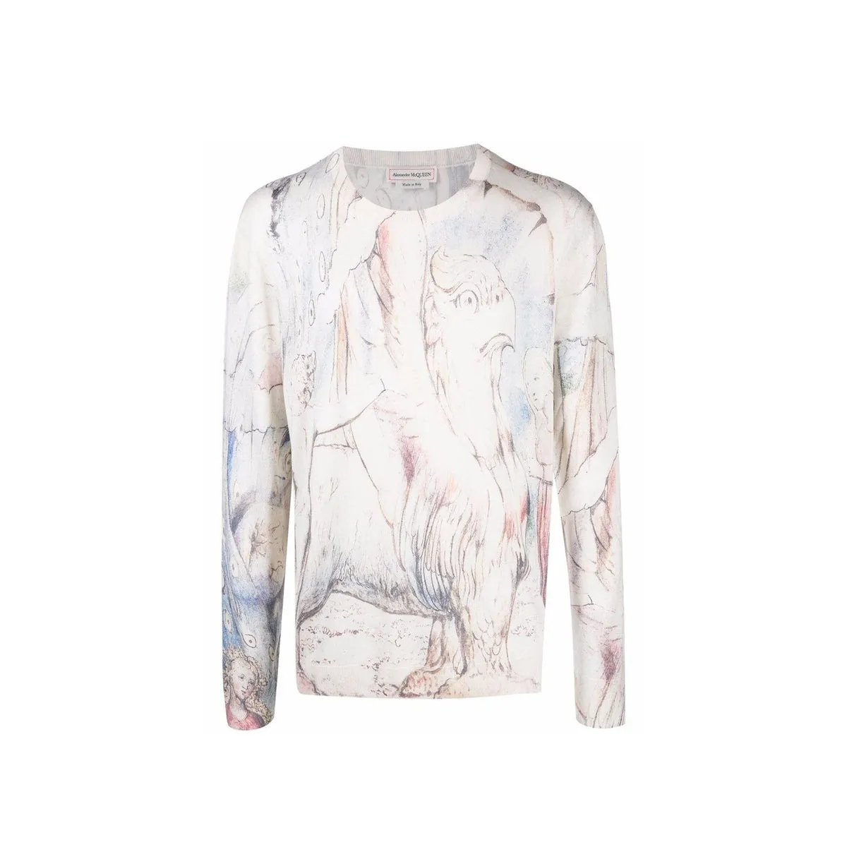 Alexander McQueen    Alexander Mcqueen William Blake Dante Print Pullover