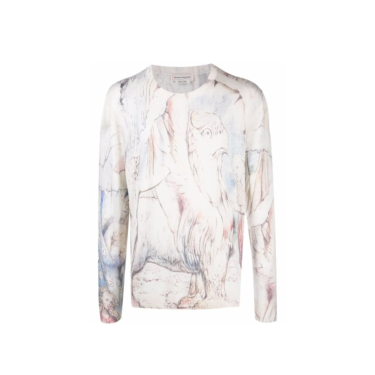 Alexander McQueen    Alexander Mcqueen William Blake Dante Print Pullover