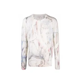 Alexander McQueen    Alexander Mcqueen William Blake Dante Print Pullover