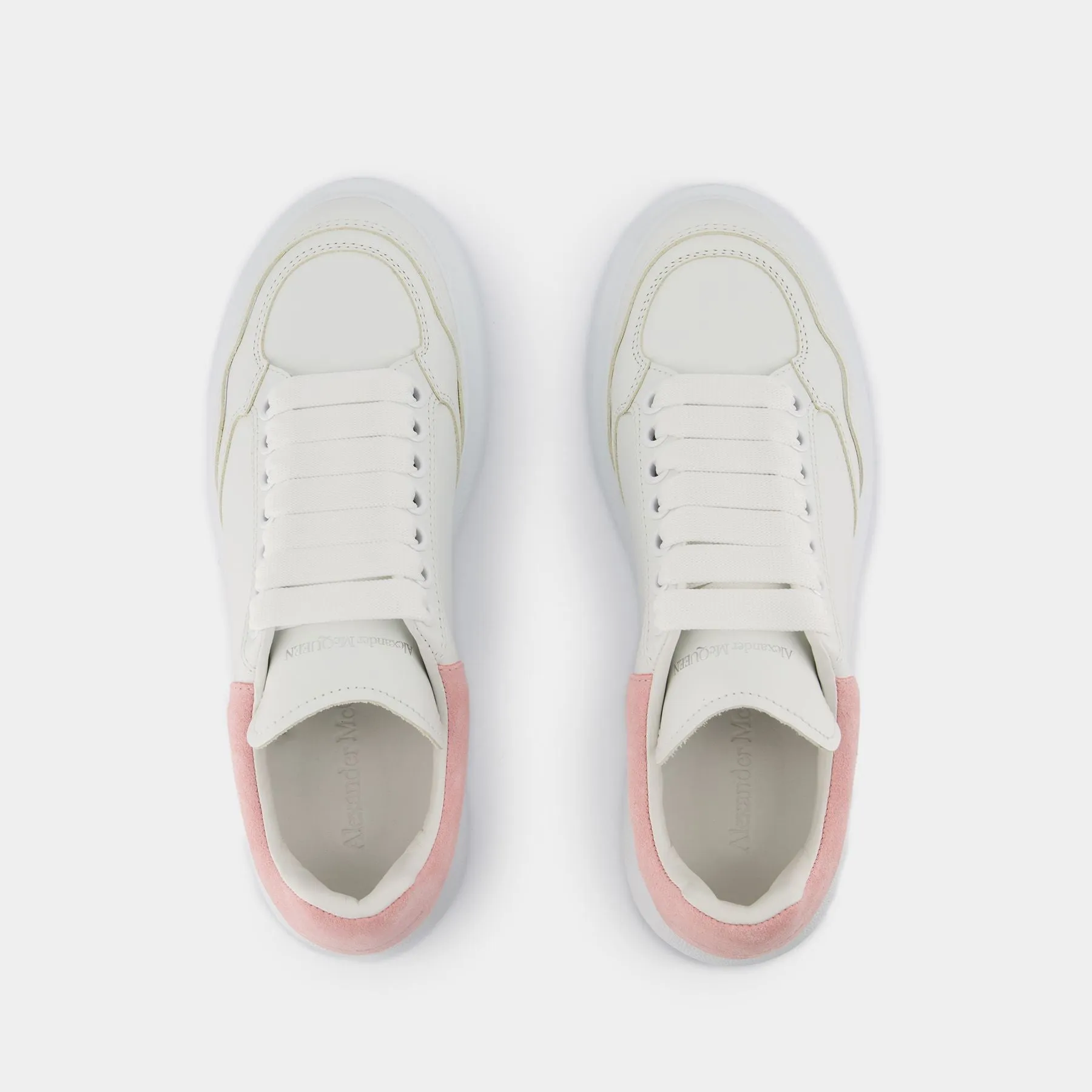 Alexander McQueen  Oversized Sneakers - Alexander McQueen - Leather - White/Pink