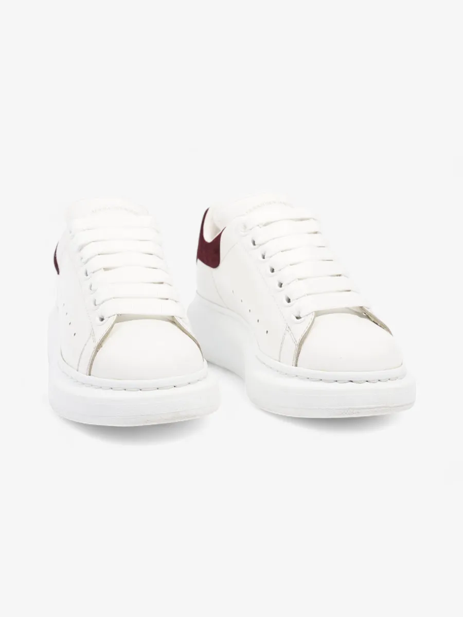 Alexander McQueen Oversized Sneakers  White / Burgundy Leather EU 36.5 UK 3.5