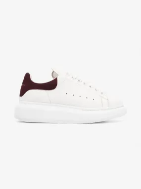 Alexander McQueen Oversized Sneakers  White / Burgundy Leather EU 36.5 UK 3.5