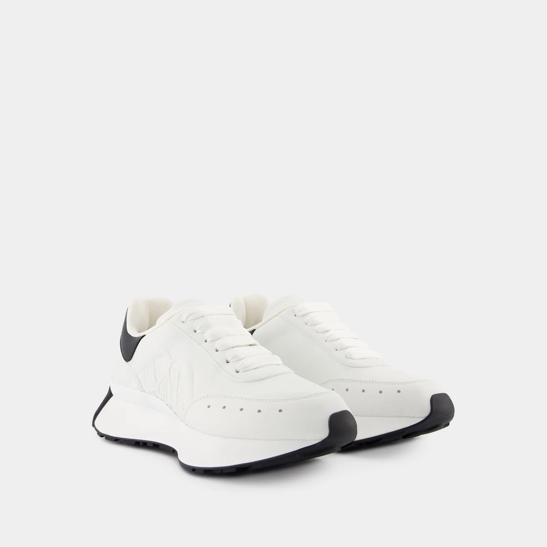 Alexander McQueen  Sprint Runner Sneakers - Alexander McQueen - Leather - White/Black