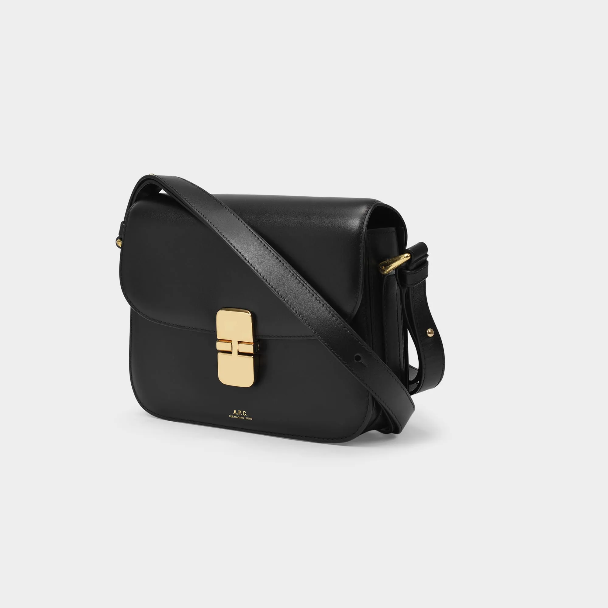 A.P.C.  Grace Small Hobo Bag - A.P.C. - Black - Leather