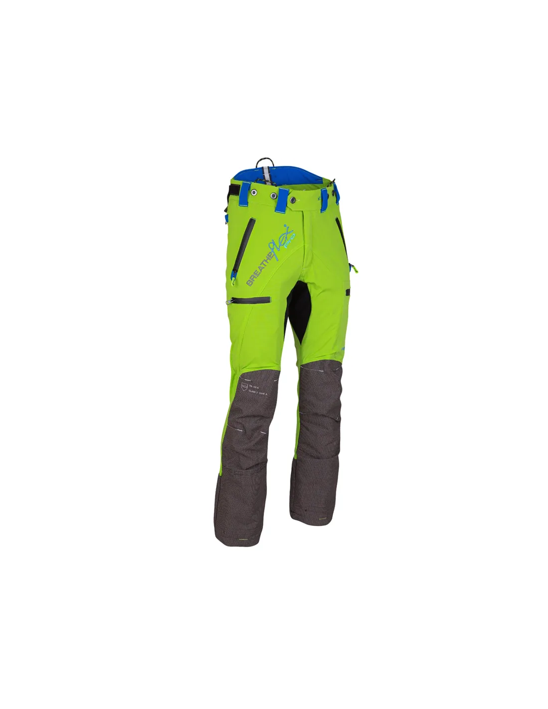 Arbortec - AT4070 Breatheflex Pro Class 1 Chainsaw Trousers Lime Green - 2020ppe Size XS Leg Size Reg Leg