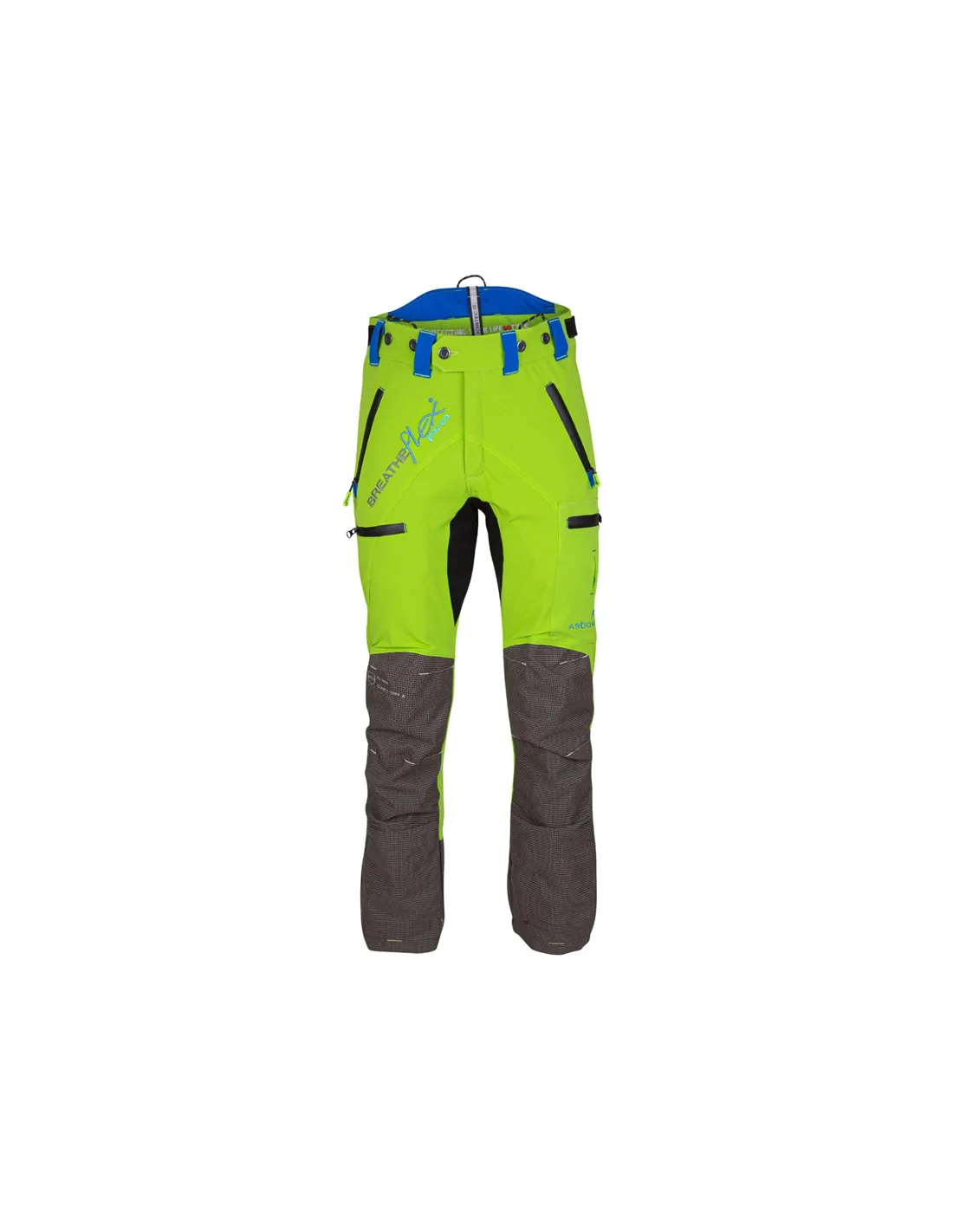 Arbortec - AT4070 Breatheflex Pro Class 1 Chainsaw Trousers Lime Green - 2020ppe Size XS Leg Size Reg Leg