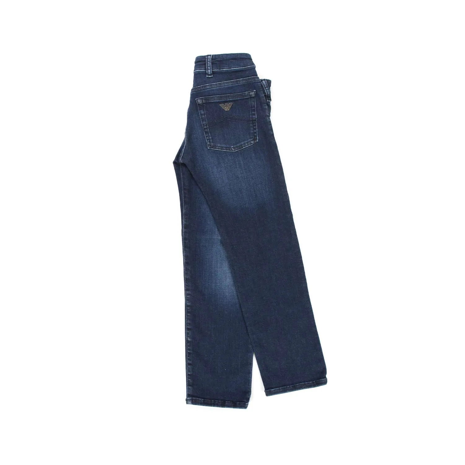 Armani Junior Dark Blue Jeans For Children And Teenager