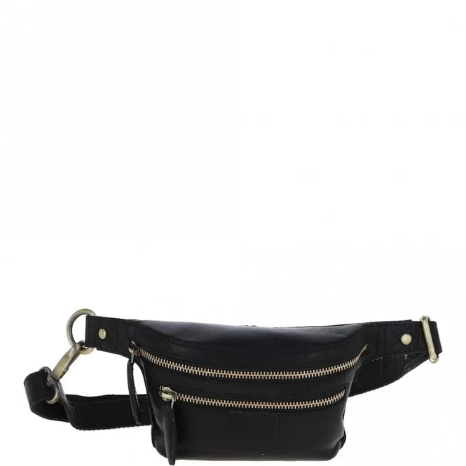 Ashwood Leather Waist Bag - Black: T-74