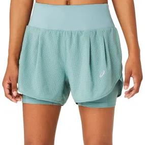 ASICS - Road 2-N-1 3.5' Shorts Women celadon