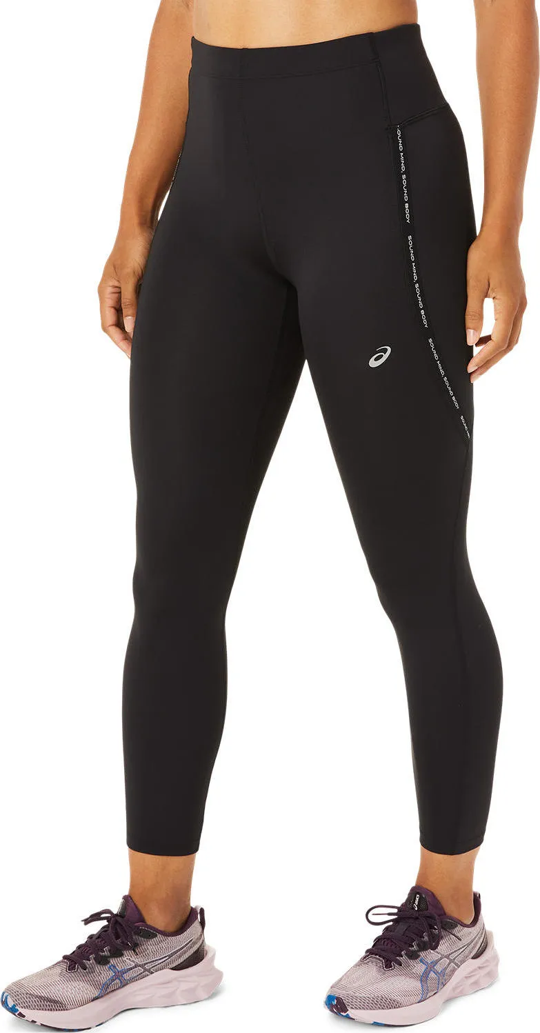 Asics Women's Race High Waist Tight Performance Black | Buy Asics Women's Race High Waist Tight Performance Black here