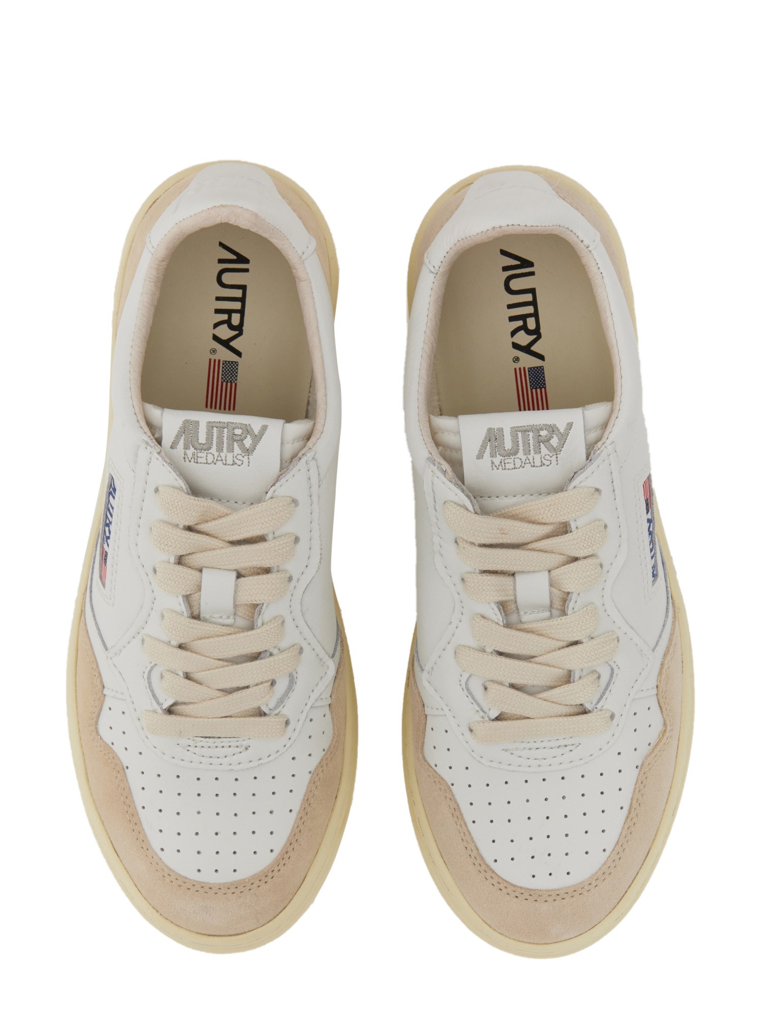 AUTRY    MEDALIST LOW LEATHER SNEAKERS