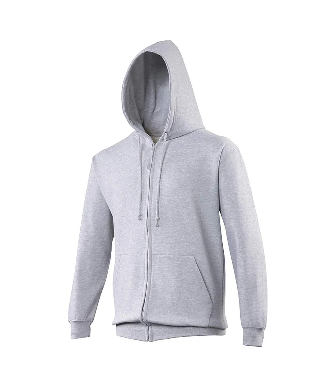 Awdis Plain Mens Hooded Sweatshirt / Hoodie / Zoodie (Heather Gray) - UTRW180