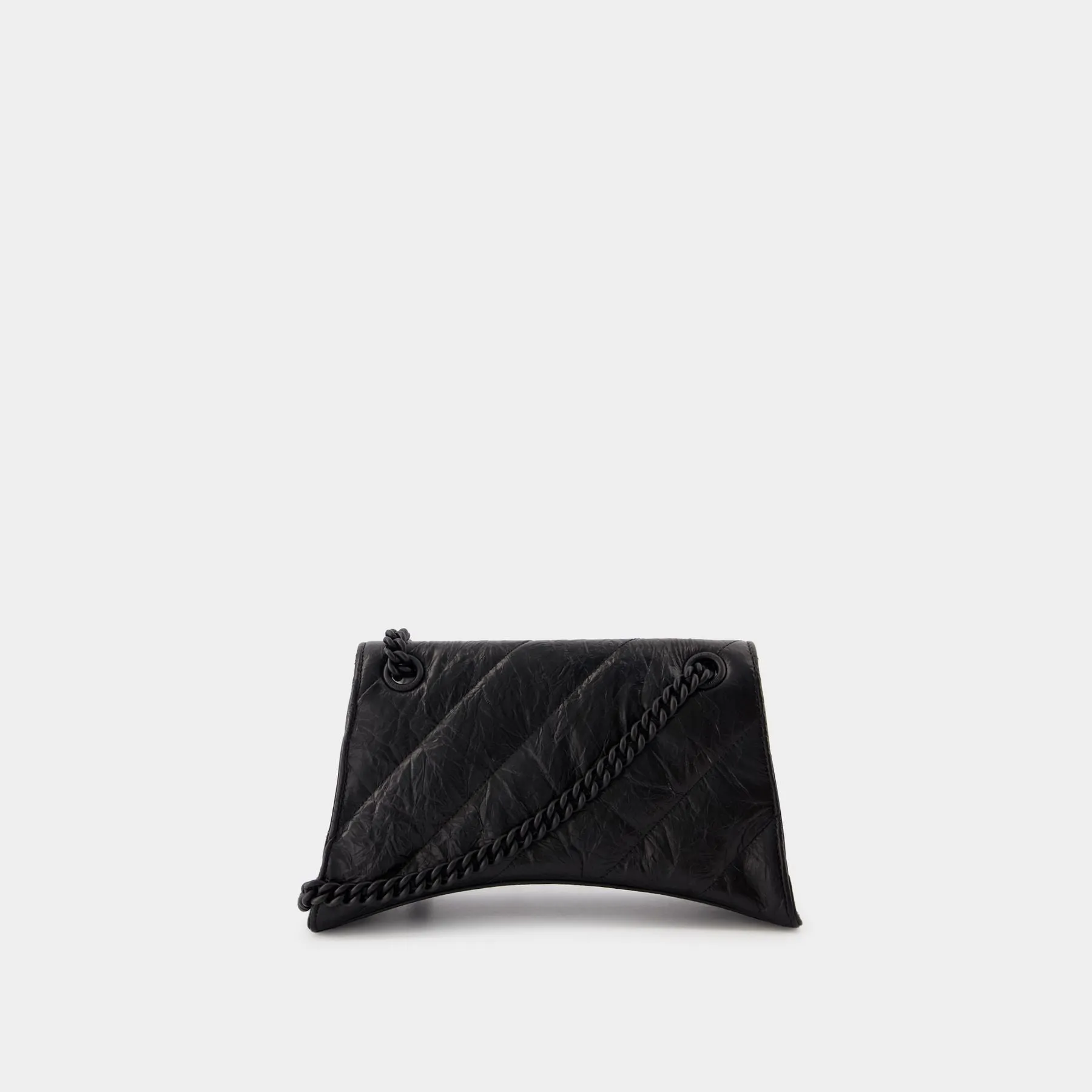 Balenciaga  Crush Chain S Shoulder Bag - Balenciaga - Leather - Black