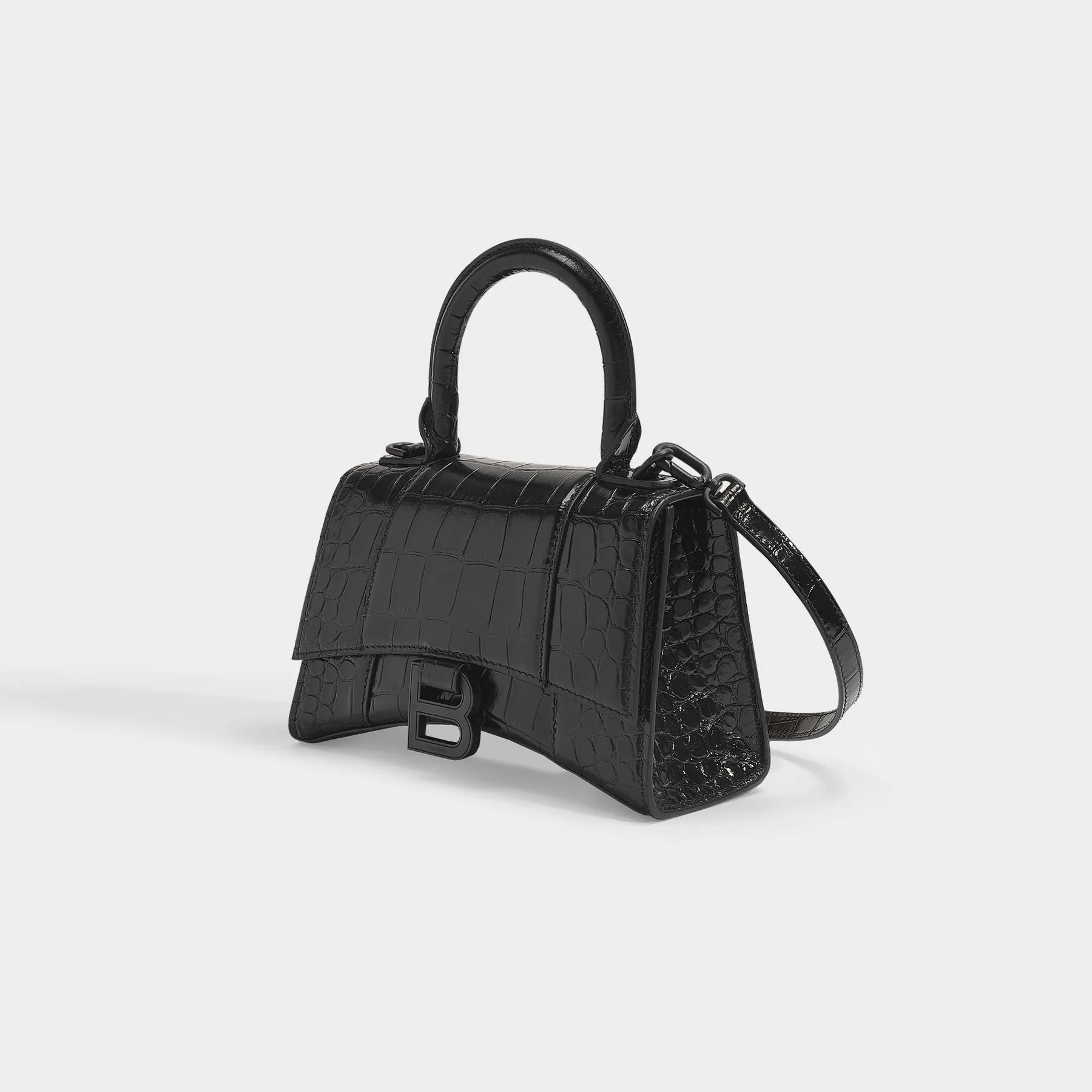 Balenciaga  Hourglass Xs Bag - Balenciaga -  Black - Leather