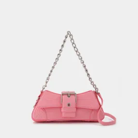 Balenciaga  Lindsay Bag in Pink Croco Embossed leather