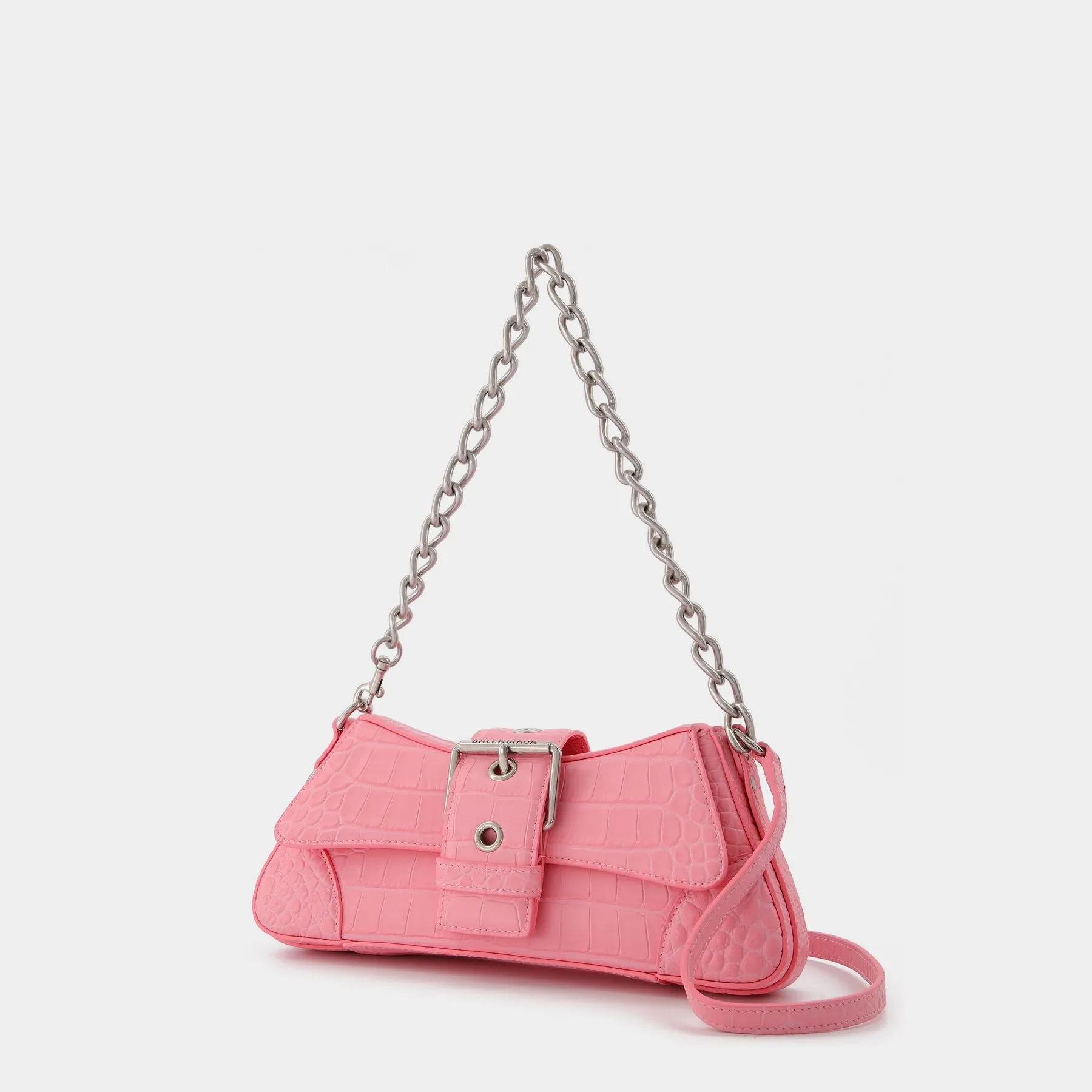 Balenciaga  Lindsay Bag in Pink Croco Embossed leather