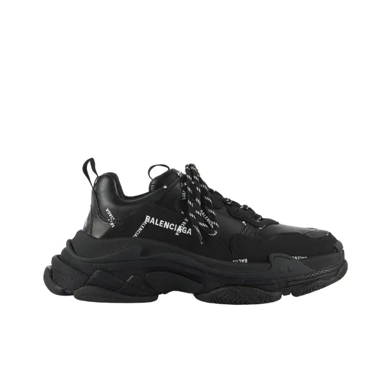     Balenciaga   Triple S Fabric And Leather Simple And Stylish Low-top Sneakers