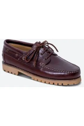 Barker mens shoes Brixham in Mid brown waxy