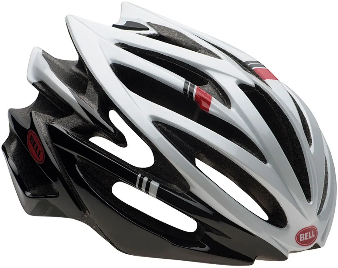 Bell Volt Road Helmet - White-Black-Red Hero