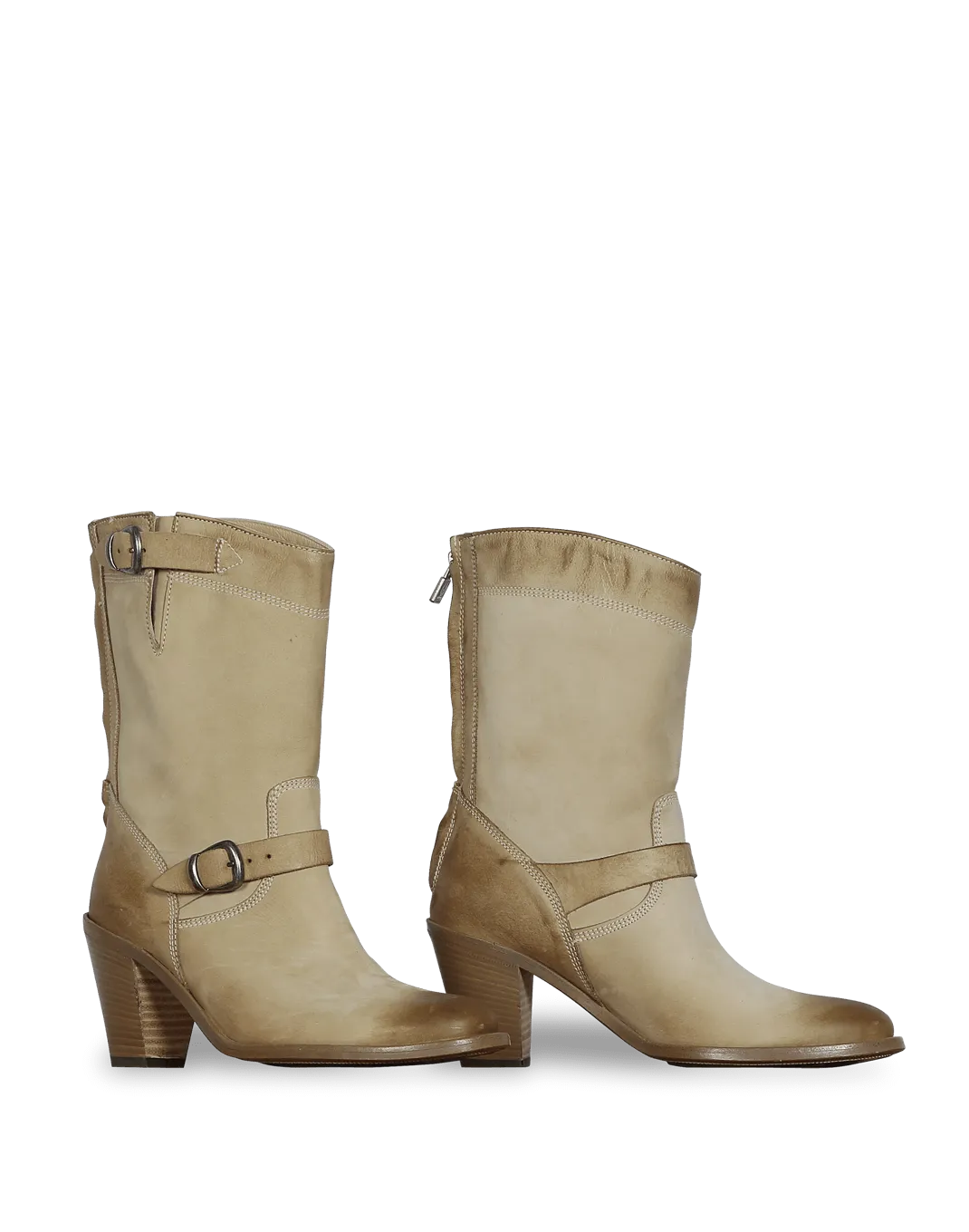 Belstaff New Barkmaster High Heel Nabuk Ladies' Boot, antique natural