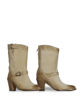 Belstaff New Barkmaster High Heel Nabuk Ladies' Boot, antique natural