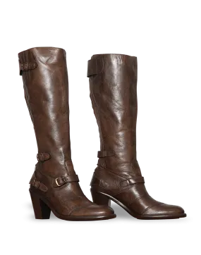 Belstaff Trialmaster High Heel Ladies' Boot, acid brown