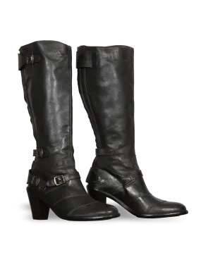 Belstaff Trialmaster High Heel Ladies' Boot, antique black