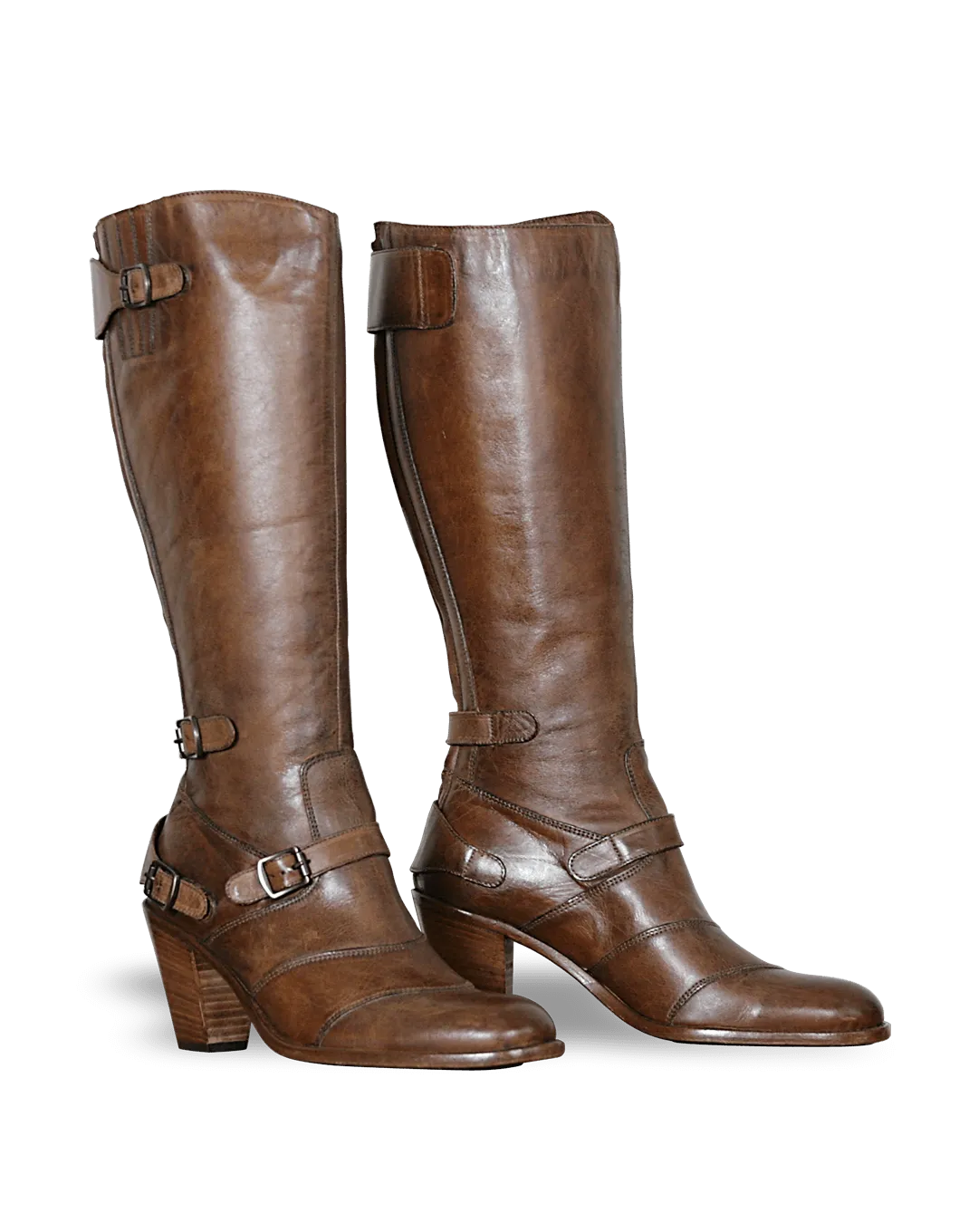 Belstaff Trialmaster High Heel Ladies' Boot, antique cuero