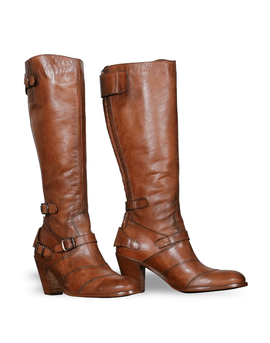 Belstaff Trialmaster High Heel Ladies' Boot, burnt brown