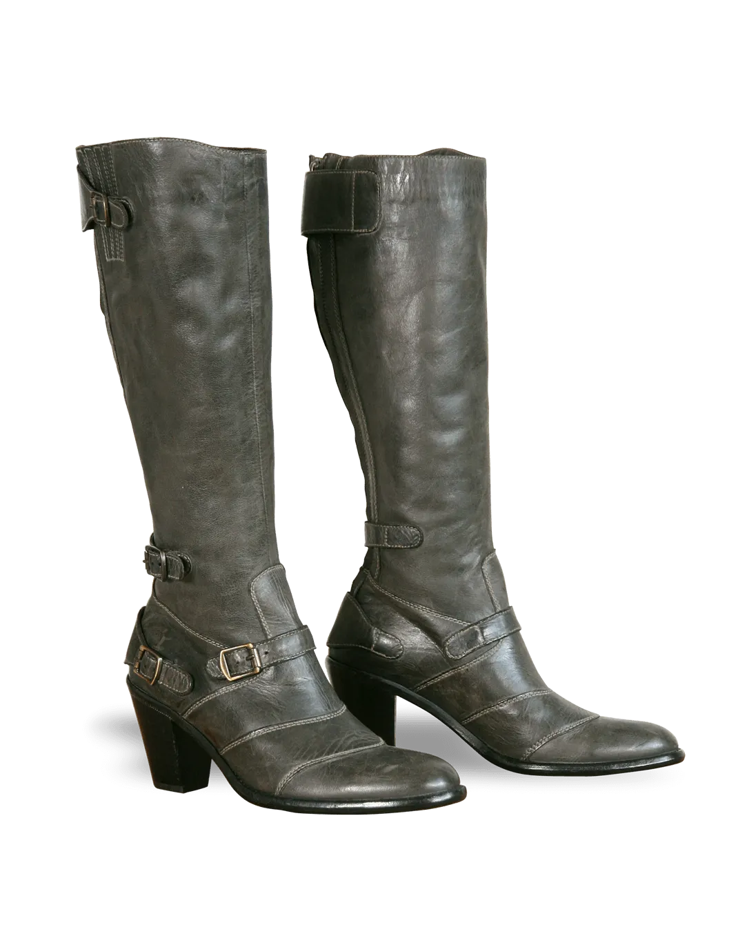 Belstaff Trialmaster High Heel Ladies' Boot, burnt green