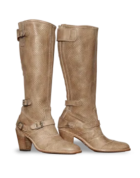 Belstaff Trialmaster High Heel Vent Ladies' Boot, antique natural