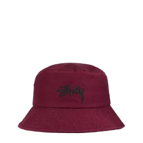 BIG STOCK BUCKET HAT BURGUNDY | Bodega