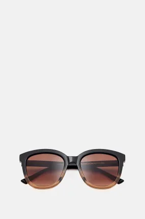 Billy Sunglasses Black/Brown Transparent