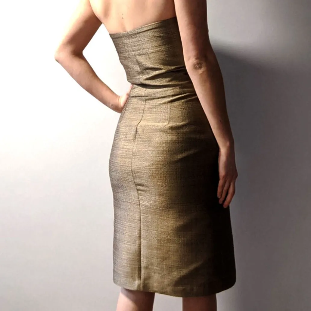 BODYCON GOLD DRESS