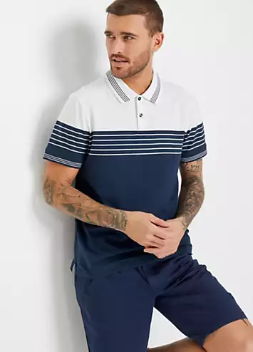 bonprix Striped Polo T-Shirt | Grattan