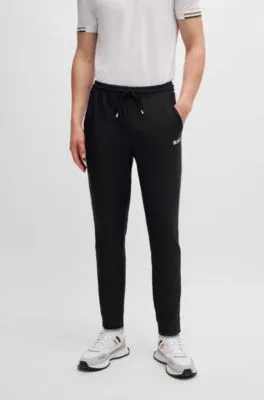 BOSS x Matteo Berrettini tracksuit bottoms with contrast tape and branding