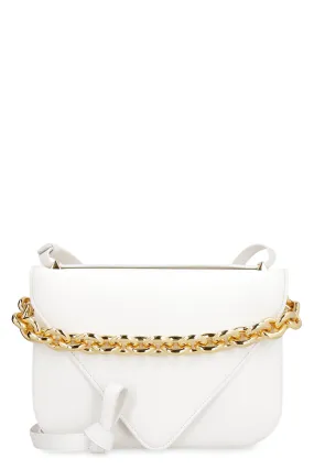 BOTTEGA VENETA White Leather Envelope Handbag for Women - FW21