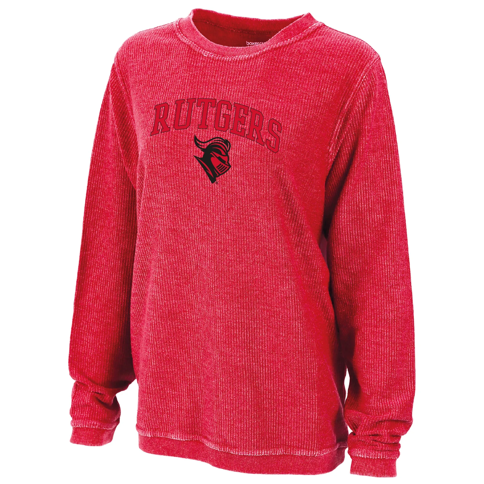 Boxercraft Rutgers Scarlet Knights Women's Scarlet Rally Corduroy Pullover Sweatshirt