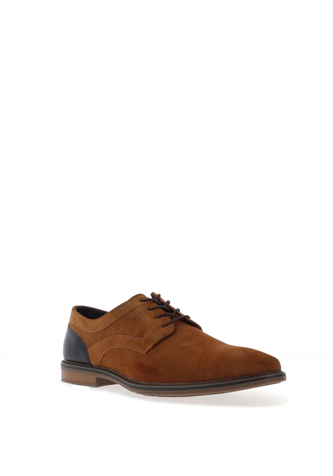 Brent Oamaru Textured Laced Shoes, Tan