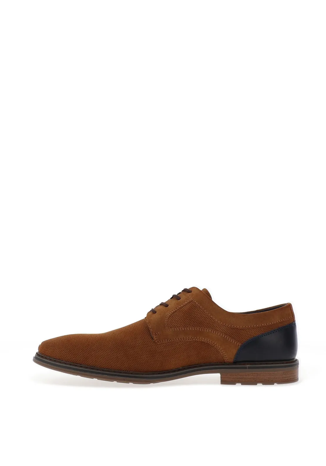 Brent Oamaru Textured Laced Shoes, Tan