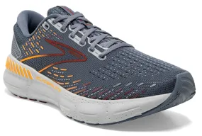 Brooks Men's Glycerin GTS 20 Running Shoe - Grey/Chili Oil/Orange 1103831D034