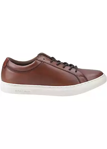 Brown Galaxy Leather Trainers by Jack & Jones | Look Again